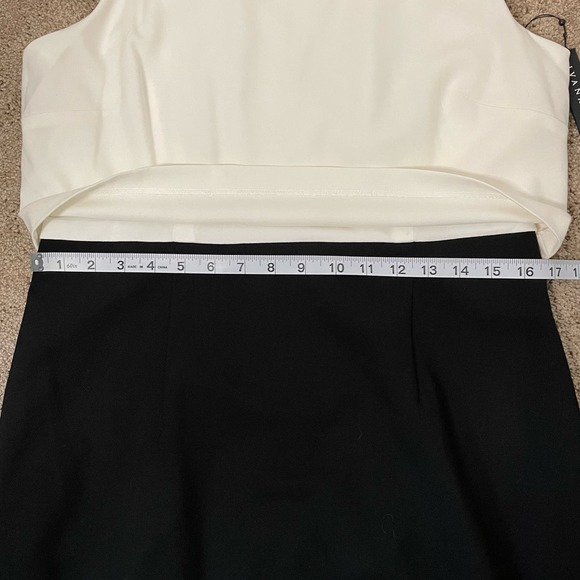 Ivanka Trump Ivory Top Black Sheath Dress size 12 NEW Sleeveless Career Business - Picture 11 of 13